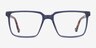 Duke Blue PlasticEyeglass Frames from EyeBuyDirect, Front View