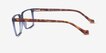 Duke Blue PlasticEyeglass Frames from EyeBuyDirect, Side View