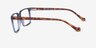 Duke Blue PlasticEyeglass Frames from EyeBuyDirect, Side View