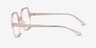 Emerson Clear Brown PlasticEyeglass Frames from EyeBuyDirect, Side View