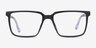 Duke Black PlasticEyeglass Frames from EyeBuyDirect, Front View