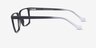 Duke Black PlasticEyeglass Frames from EyeBuyDirect, Side View