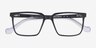 Duke Black PlasticEyeglass Frames from EyeBuyDirect, Closed View