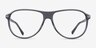 Falcon Gray PlasticEyeglass Frames from EyeBuyDirect, Front View