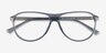 Falcon Gray PlasticEyeglass Frames from EyeBuyDirect, Closed View