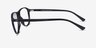 Falcon Black PlasticEyeglass Frames from EyeBuyDirect, Side View