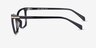 Farah Black PlasticEyeglass Frames from EyeBuyDirect, Side View