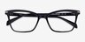 Farah Black PlasticEyeglass Frames from EyeBuyDirect, Closed View