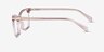 Farah Clear Brown PlasticEyeglass Frames from EyeBuyDirect, Side View