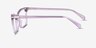 Farah Clear Purple PlasticEyeglass Frames from EyeBuyDirect, Side View