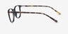 Eric Noir PlastiqueMontures de lunettes de vue d'EyeBuyDirect, Vue de Côté