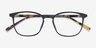 Eric Noir PlastiqueMontures de lunettes de vue d'EyeBuyDirect, Vue Rapprochée