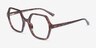 Emerson Tortoise PlasticEyeglass Frames from EyeBuyDirect, Angle View