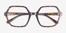Emerson Tortoise PlasticEyeglass Frames from EyeBuyDirect, Closed View