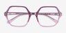 Emerson Purple PlasticEyeglass Frames from EyeBuyDirect, Closed View