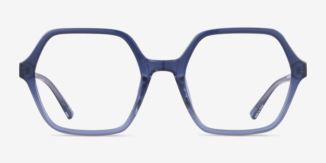 Emerson Gradient Blue PlasticEyeglass Frames from EyeBuyDirect, Front View