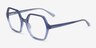 Emerson Gradient Blue PlastiqueMontures de lunettes de vue d'EyeBuyDirect, Vue d'Angle