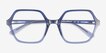 Emerson Gradient Blue PlasticEyeglass Frames from EyeBuyDirect, Closed View