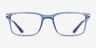 Ferguson Crystal Blue PlasticEyeglass Frames from EyeBuyDirect, Front View