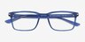 Ferguson Crystal Blue PlasticEyeglass Frames from EyeBuyDirect, Closed View