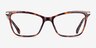 Farah Tortoise PlasticEyeglass Frames from EyeBuyDirect, Front View