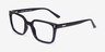 Franky Black PlasticEyeglass Frames from EyeBuyDirect, Angle View