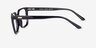 Franky Black PlasticEyeglass Frames from EyeBuyDirect, Side View