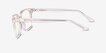 Franky Clear PlasticEyeglass Frames from EyeBuyDirect, Side View