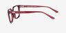 Franky Crystal Burgundy PlasticEyeglass Frames from EyeBuyDirect, Side View