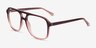 Gale Gradient Brown PlasticEyeglass Frames from EyeBuyDirect, Angle View