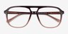 Gale Gradient Brown PlasticEyeglass Frames from EyeBuyDirect, Closed View