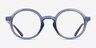 Gusto Blue PlasticEyeglass Frames from EyeBuyDirect, Front View