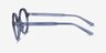 Gusto Blue PlasticEyeglass Frames from EyeBuyDirect, Side View