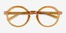 Gusto Yellow PlasticEyeglass Frames from EyeBuyDirect, Closed View