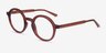 Gusto Crystal Brown PlasticEyeglass Frames from EyeBuyDirect, Angle View
