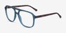 Gale Clear Green PlasticEyeglass Frames from EyeBuyDirect, Angle View