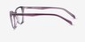 Harper Clear Purple AcetateEyeglass Frames from EyeBuyDirect, Side View