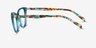 Harper Bleu AcétateMontures de lunettes de vue d'EyeBuyDirect, Vue de Côté