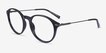 Hattie Black MetalEyeglass Frames from EyeBuyDirect, Angle View