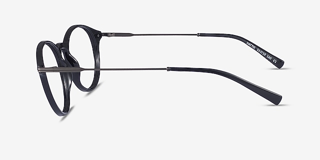 Hattie Black MetalEyeglass Frames from EyeBuyDirect, Side View