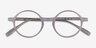 Juno Gray Alternative MaterialsEyeglass Frames from EyeBuyDirect, Closed View