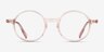 Juno Clear Brown Alternative MaterialsEyeglass Frames from EyeBuyDirect, Front View