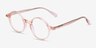 Juno Clear Brown Alternative MaterialsEyeglass Frames from EyeBuyDirect, Angle View