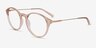 Hattie Brun MétalMontures de lunettes de vue d'EyeBuyDirect, Vue d'Angle