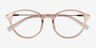 Hattie Brun MétalMontures de lunettes de vue d'EyeBuyDirect, Vue Rapprochée