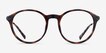 Hattie Tortoise MetalEyeglass Frames from EyeBuyDirect, Front View