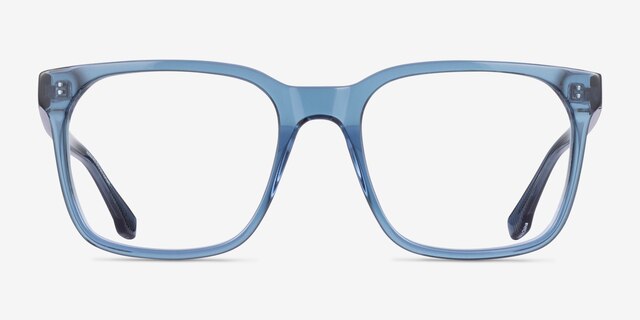 Lance Clear Blue Alternative MaterialsEyeglass Frames from EyeBuyDirect, Front View