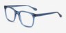 Lance Clear Blue Matériaux biosourcésMontures de lunettes de vue d'EyeBuyDirect, Vue d'Angle