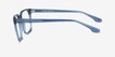 Lance Clear Blue Alternative MaterialsEyeglass Frames from EyeBuyDirect, Side View