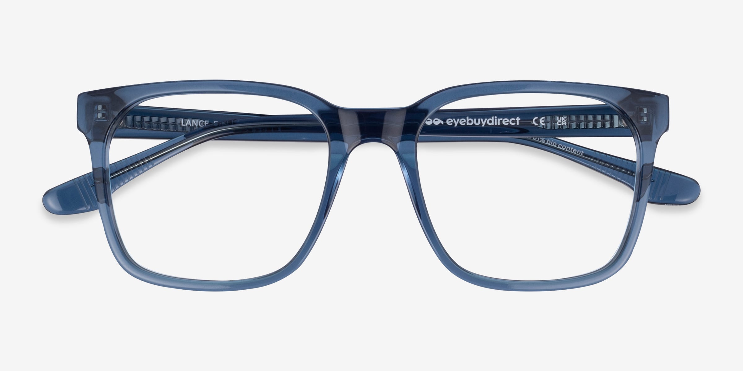 LANCER ブラックフレーム メガネ(遮光レンズ) Lance Square Black Full Rim Eyeglasses | Eyebuydirect